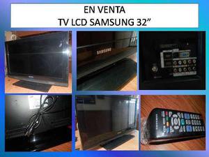 Tv Lcd Ligero Samsung 32 C/ Control***como Nuevo ***