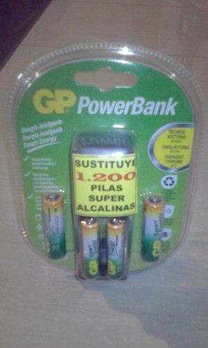 Cargador De Batería Gp Powerbank Pila Aa-aaa