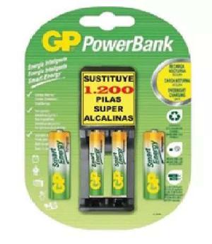 Cargador Gp Baterias 2 Aa Y 2 Aaa Recargables