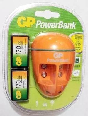 Cargador Gp Pilas 9v + 2 Pilas 9v 170 Mah Oferta