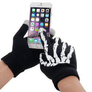 Skeleton Fingers Coating Dot Glove Of Touch Screen Para
