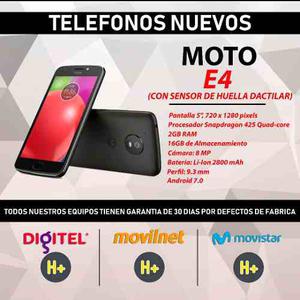 Celular Moto E4 Con Sensor De Huella