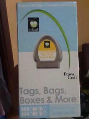 Cricut Cartucho Tags, Bags, Boxes & More. Leer Descripcion