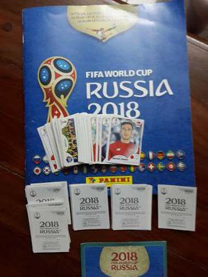 Lote De Barajitas Album Panini Rusia 2018 (fondo Negro)