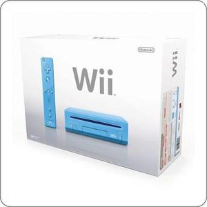 Nintendo Wii Consola Azul Nuevo A Estrenar En Caja Original