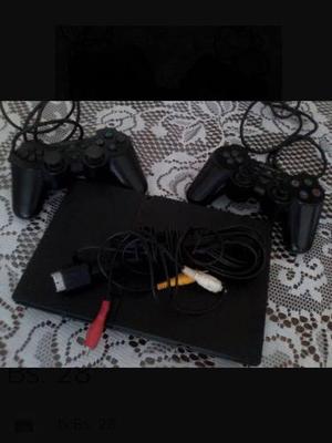 Play Station 2 Con Sus 2 Controles Y 5 Juegos