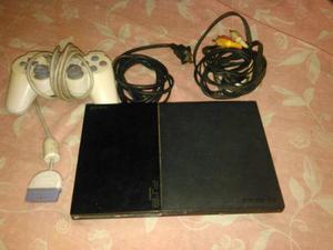 Play Station 2 Slim 1 Juegos Mas Cables Mas 1 Control Ps2