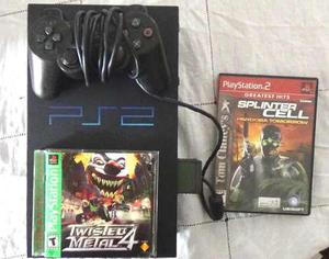 Playstation 2 C/ Control Y Memoria Y 2 Juegos Orig
