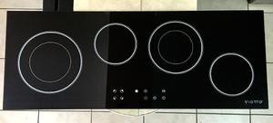 Tope De Cocina Eléctrico 90 Cm Vitroceramica 4h Viotto