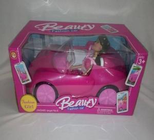 Carro Tipo Barbie Nuevo + Muñeca Niñas Juguetes Navidad