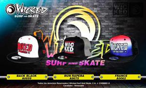 Gorras Snapback - Wicked Surf And Skate - Colección 