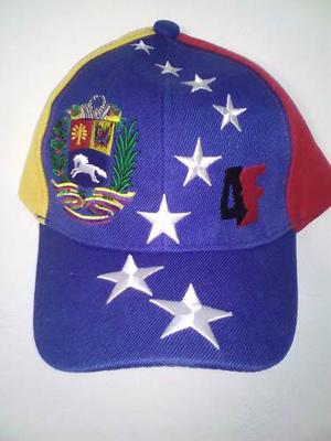 Gorras Tricolor 4f Bordadas 8 Estrellas