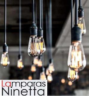 Lamparas Colgantes Vintage Con Bombillo Led Thomas Edison