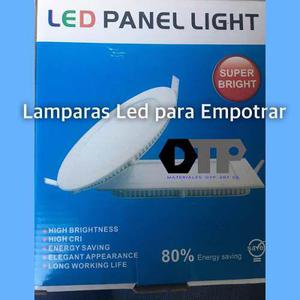 Lamparas Led P/empotrar 12w 170mm Circular