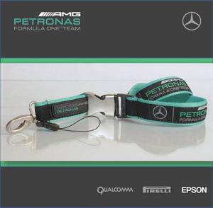 Lanyard Llavero Mercedes Benz Petronas F1 Cinta Porta Carnet
