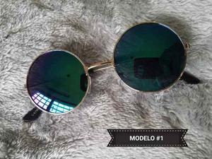 Lentes De Sol Redondos Retro Tornasol Unisex