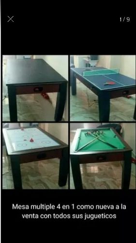 Mesa De Air Hockey 4 En 1