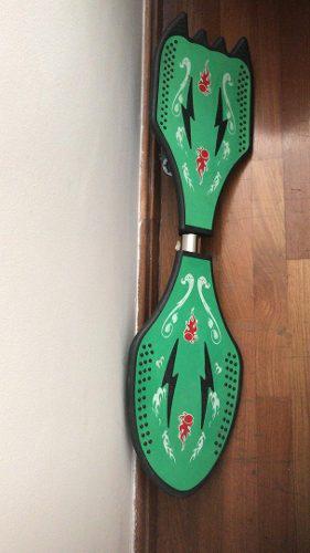 Patineta Wave Board Dos Ruedas Ola Verde Perfecto Estado Sk8