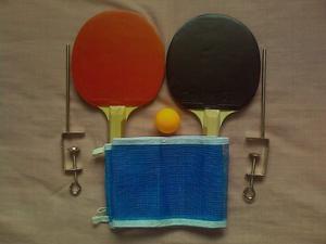 Set De Ping Pong (principiantes) 2 Raquetas, Malla Y Pelota.