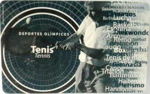 Tarjeta Cantv Usada 2004 Tenis Serie Disciplinas Olímpicas