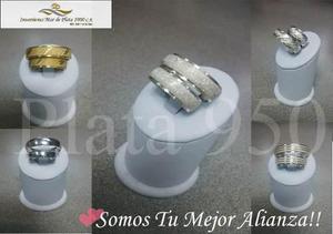 Aros De Matrimonio Plata Ley 950!! Oferta Del Mes !!