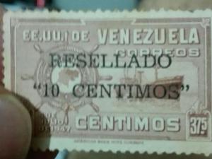 Estampilla Antigua De Venezuela