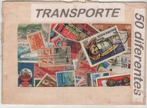 Estampillas De Colección Referente Al Transporte