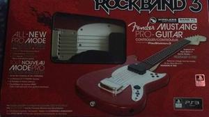 Guitarra Playstation 3 Fender Mustang Pro-guitar Rock Band 3