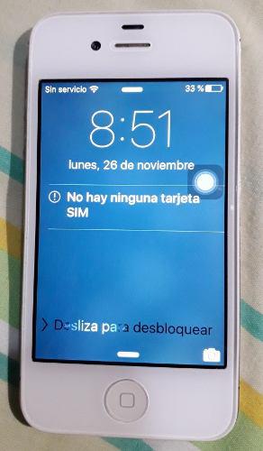 Iphone 4s Liberado Blanco 16gb Libre Icloud