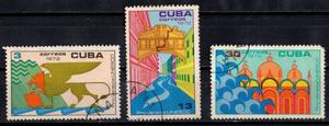 Lag Estampillas Cuba  Serie Completa Usada