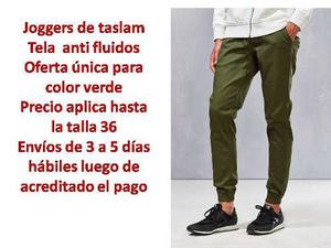 Pantalon Joggers Tipo Mono Slim Fit Tubito Taslam