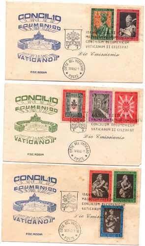 Sobres Concilio Ecumenico  Serie Completa