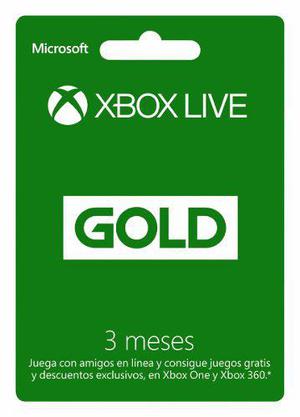Xbox Live Gold 3 Meses Multiregión Digital
