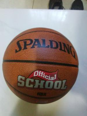Balon De Basket Spalding School #7 Semi Cuero Original