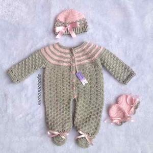 Ajuar Tejido A Crochet Para Niña | Conjunto | Ropa De Bebes