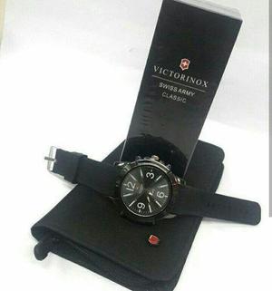 Combo Swiss Army Victorinox Reloj Portachequera Perfume