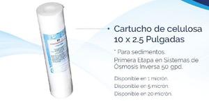 Filtro Cartucho De Sedimento 10x2,5 5 Micras Osmosis Inversa