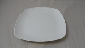 Plato Supreme Plastico Blanco Cuadrado 22cm (ref. )