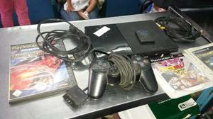 Playstation 2 + Un Control+ Sus Cables+ Juegos
