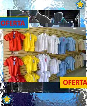 Uniformes Escolares Chemises Azul Niño Y Niña Chemise