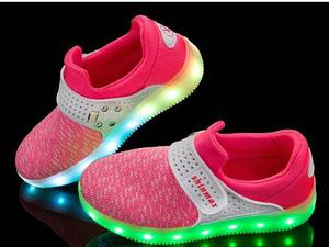 Zapatos Con Luces Led Y Cable Usb Recarcable Para Niñas