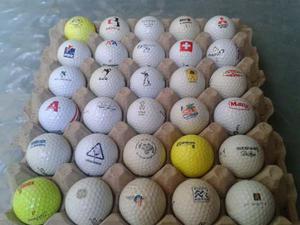 Cartón 30 Pelotas Golf Conmemorativas Variada Coleccionable