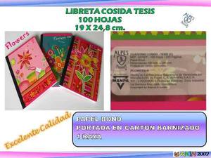 Libreta Empastada Grande 100 Hojas 1 Línea