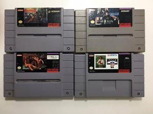 Lote De 4 Juegos Snes Super Castlevania Iv Super Nintendo