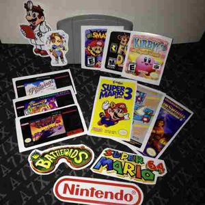 Nintendo Super Nintendo Nintendo 64 Cassette Label Sticker