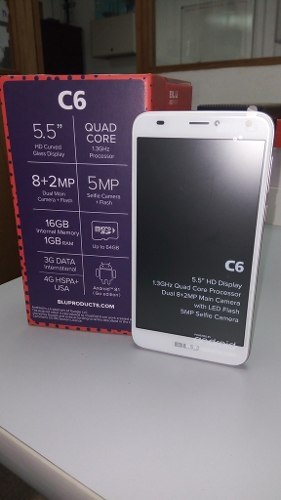 Telefono Celular Blu C6 De 1gb + 16 Gb + 5.5 Hd Dual Sim