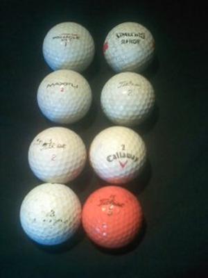 Vendo 8 Pelotas De Golf, En Buen Estado; Usadas