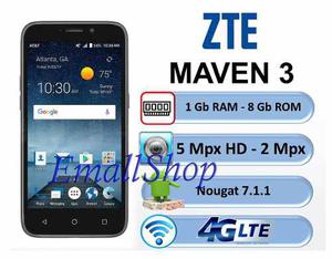 Zte Maven 3 4g 8gb Android 7 Cam 5mpx 4g Chacao