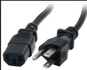 Cable Fuente Poder 110v Usado Pc Monitor Puerto Ordaz