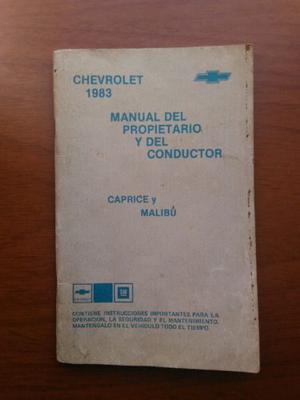 Caprice Y Malibu  Manual Del Propietario Y Del Conductor